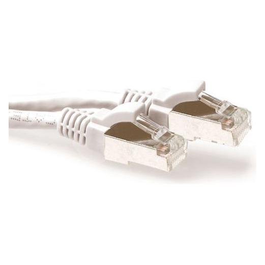 ACT White 2 meter LSZH SFTP CAT6A patch cable snagless with RJ45 connectors (S/FTP, CAT6a, 2 m) (FB7302)