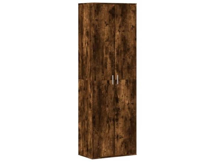 HGFDVCMR Highboard Räuchereiche 60x35x180 cm Holzwerkstoff Schrank Kompaktstauraum für Wohnzimmer und Flur: Schlankes Standregal mit schützenden Türen für staubfreie Aufbewahrung.