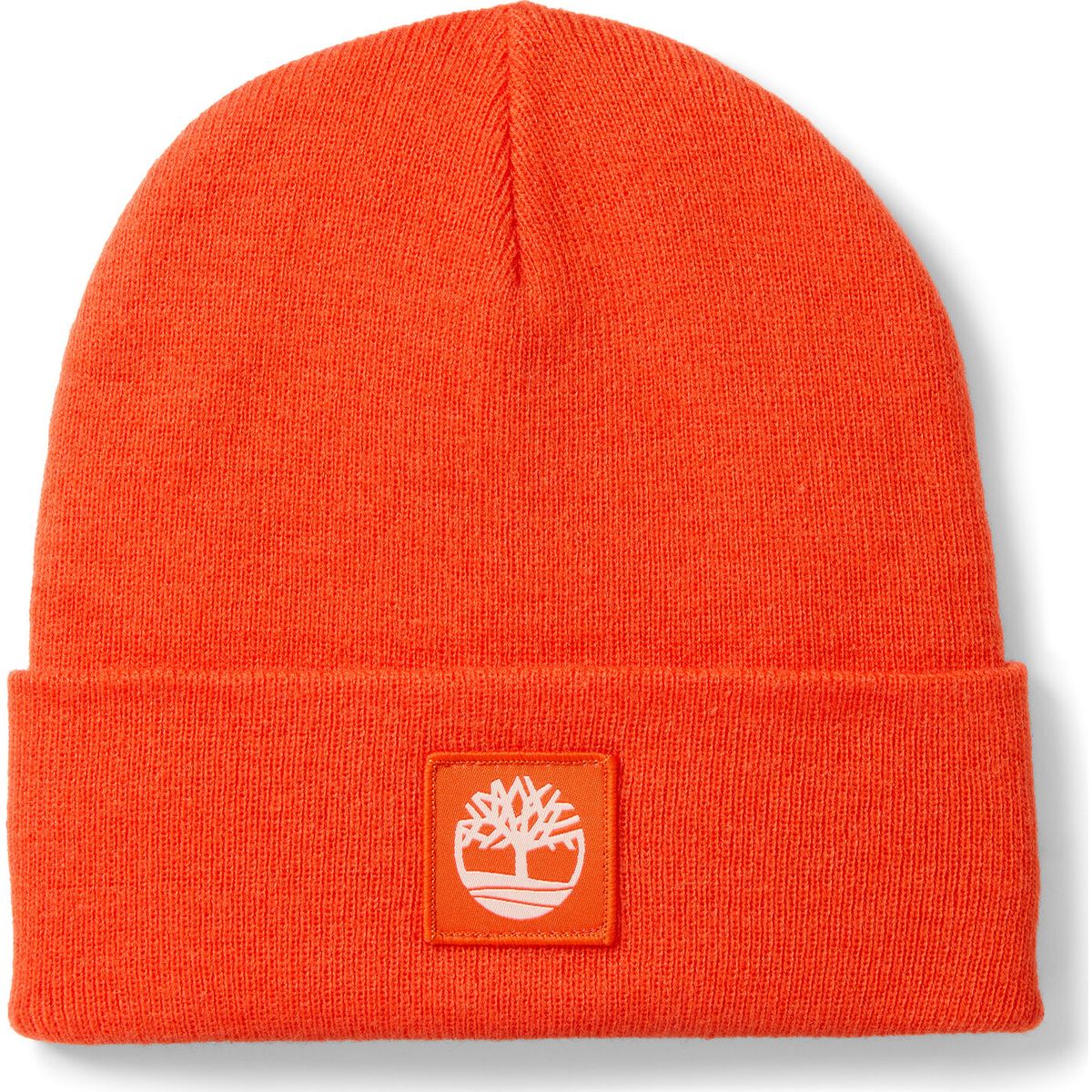 Timberland Mens Tonal Patch Beanie tangerine tango OS TB0A65JAAI51-OS