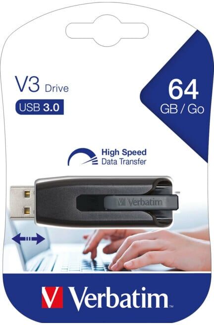 Verbatim Clé USB 64 Go 3.0 Ultra Speed 533x 49174 (49174)