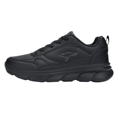 Sneaker KANGAROOS "K-CR ADINA", Herren, Gr. 37, atmungsaktiv, schwarz (jet schwarz, mono), Synthetik, Schuhe Sneaker, Gute Dämpfung