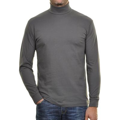 Rollkragenshirt RAGMAN, Herren, Gr. 114, schiefergrau, Jersey, Baumwolle, Shirts