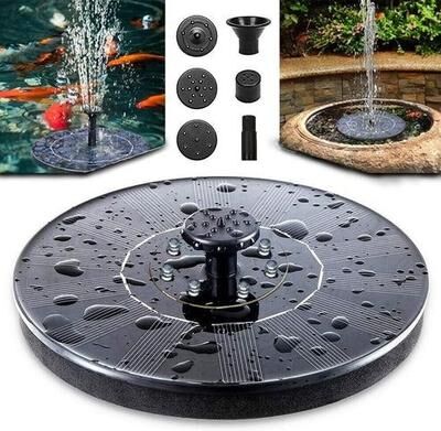 The Cart Load Solar Power Bird Bath Fountain Pump, Eco Friendly Solar Fountain With Nozzles For Birds, Ponds, Gardens Solar Power Bird Bath Fountain Pump, Eco Friendly Solar Fountain With Nozzles For Birds, Ponds, Gardens