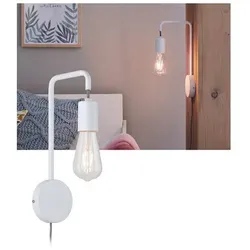 Wandleuchte Calvani E27 230V max. 40W dimmbar Weiß