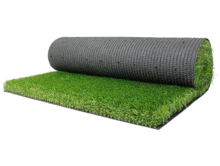 Kunstrasen MEGAN, Gesamthöhe 40 mm, Made in Netherlands , grün, B:400cm L:950cm, Polyethylen (PE), Polypropylen, PRIMAFLOR-IDEEN IN TEXTIL, Teppiche, Kunstrasen, natürliche Optik, mit Drainagefunktion, ideal für Balkon & Terrasse