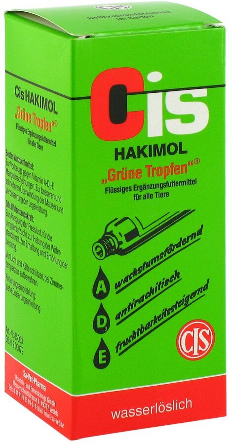 Hakimol grüne Wasserlsg.vet.