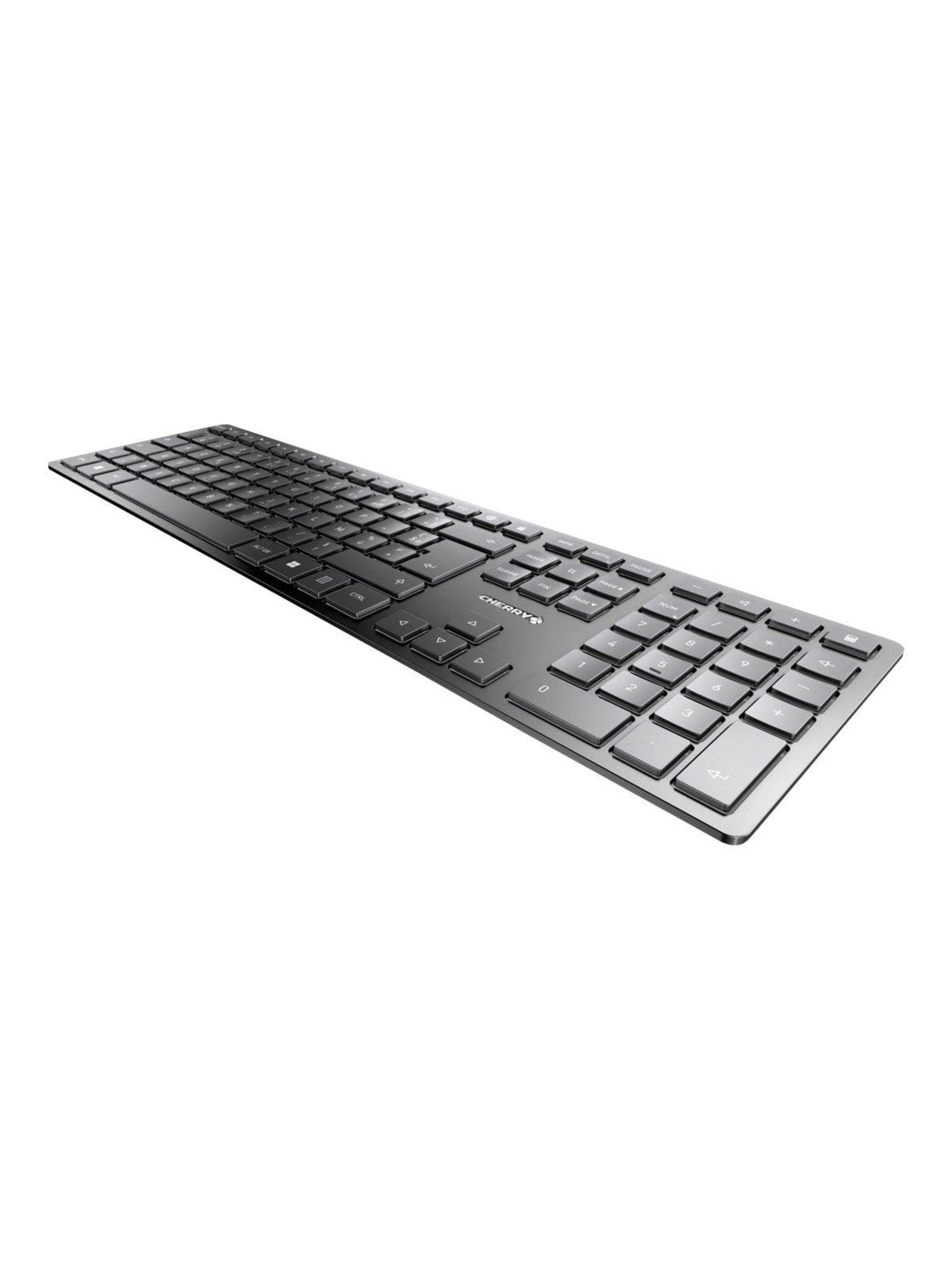 Cherry KW 9100 SLIM - Tastatur - Französisch - Silber