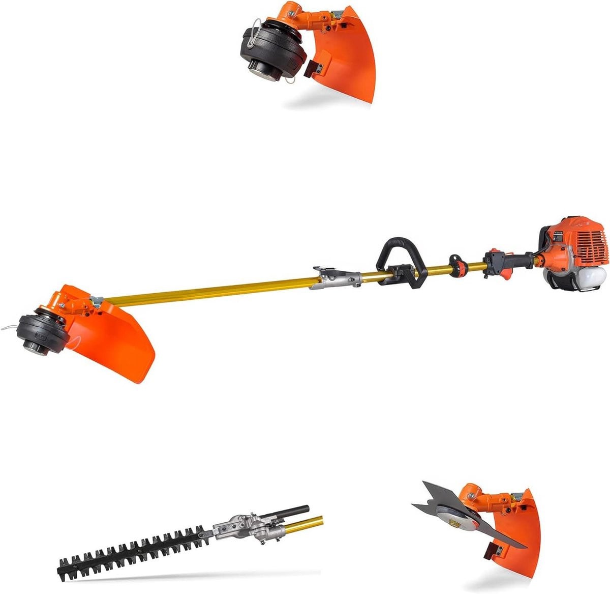 Bosmaaier 3-in-1 met 2-takt motor en 44 cm snijbreedte - Oranje