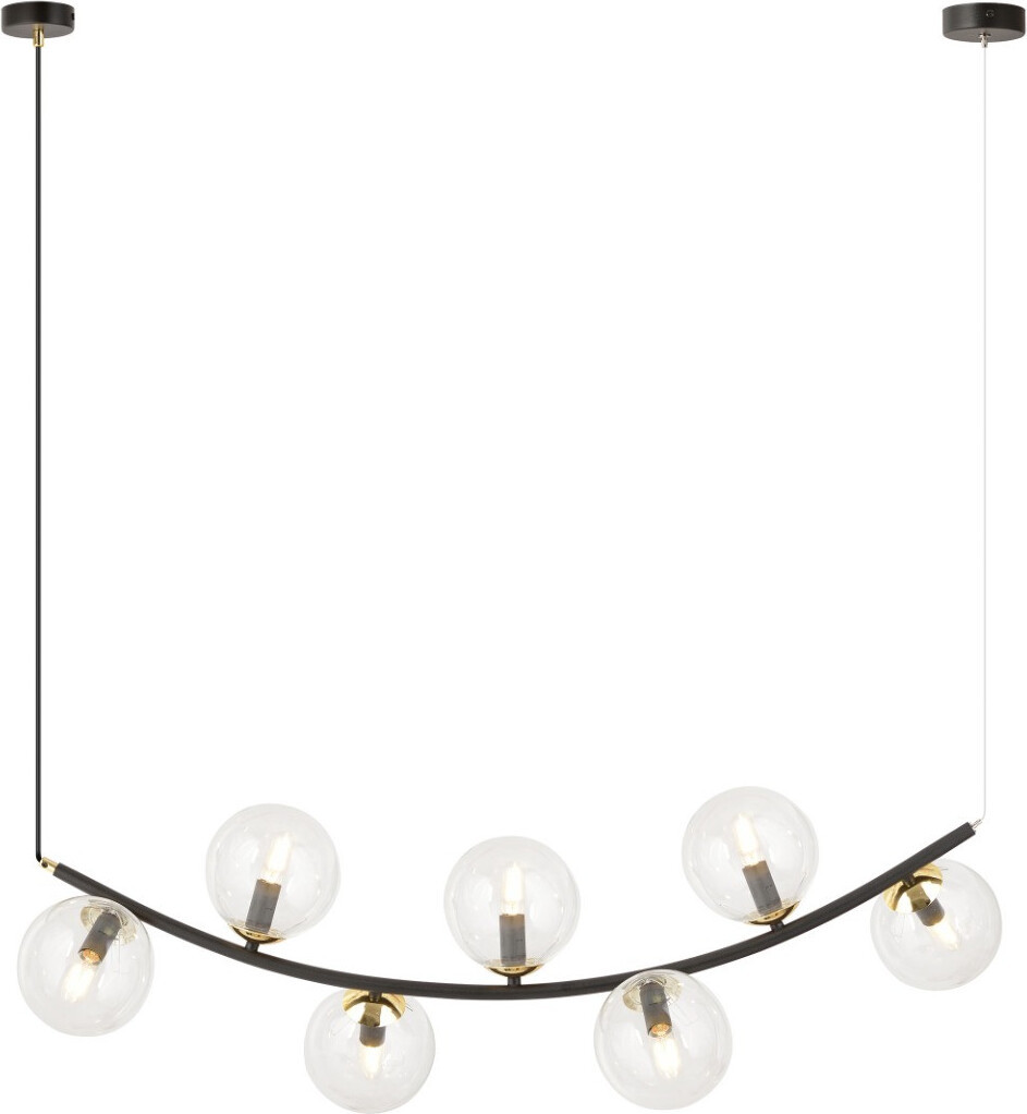 Emibig RITZ 7 BL Hanglamp Kroonluchter Transparent model 1296/7