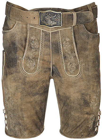 GWEIH & SILK Lederhose Alexander hellbraun   46 46