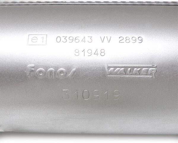 WALKER 22872 Uitlaat middendemper