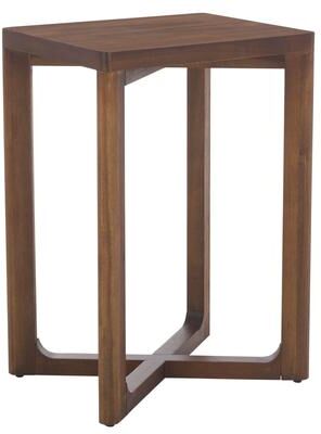 "SAFAVIEH Akai 17-Inch Wood Side Table, Modern - 17"" W x 13"" D x 24"" H"