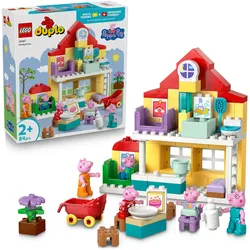 LEGO DUPLO Peppa Wutz 10467 Familienhaus, Spielhaus mit Figuren