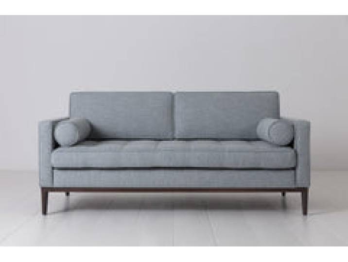 Zweisitzer-Sofa Model 02, Meerglasblau