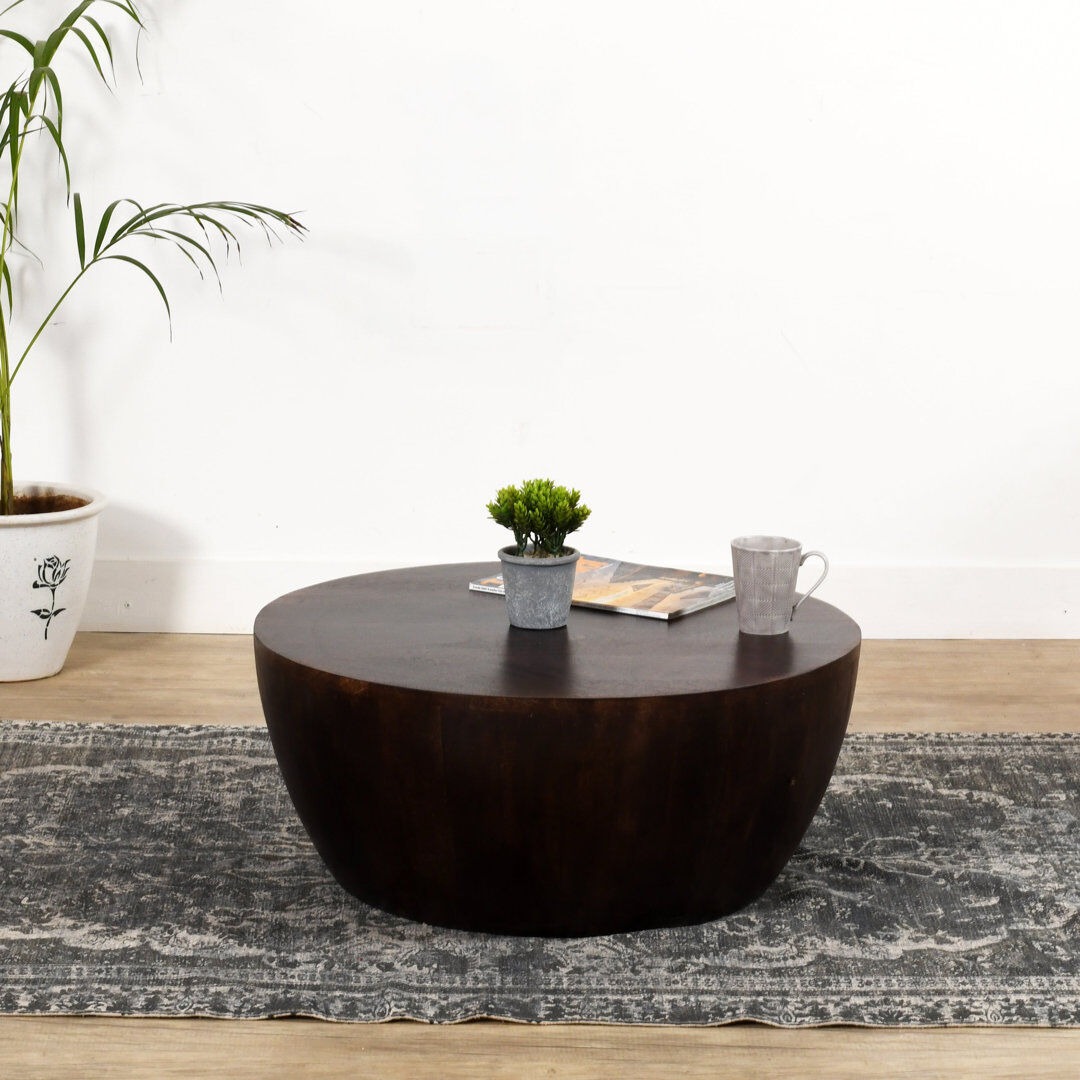 Alpen Home Alysbury Solid Coffee Table Brown 30cm H X 70cm W X 70cm D