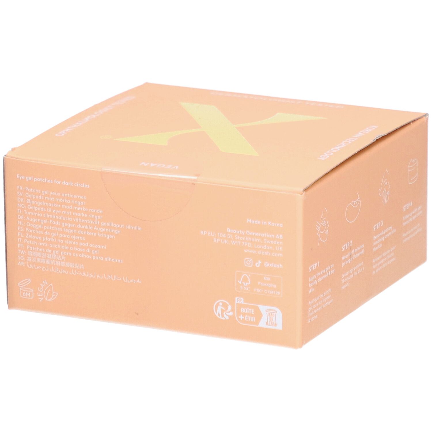 Xlash Awakening Eye Gels 5 g 30 St Pads
