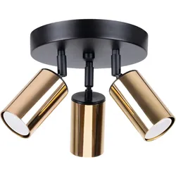 Sollux SL.1385 Plafond WINX 3P schwarz/gold