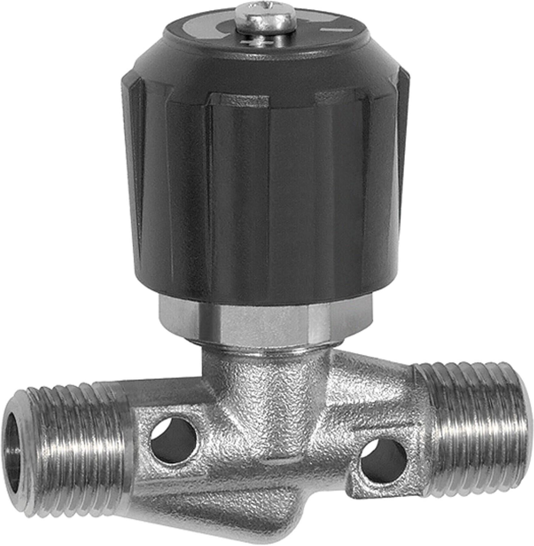 Riegler Nadelventil, Messing vernickelt, AG/AG, R 1/4, DN 4 (213.40-N)