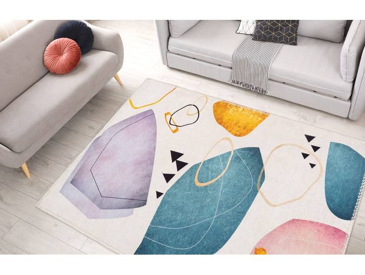 Teppich ARTE ESPINA Picassa 200 , bunt (multi), B:200cm H:5mm L:290cm, Polyester, Teppiche, Teppich