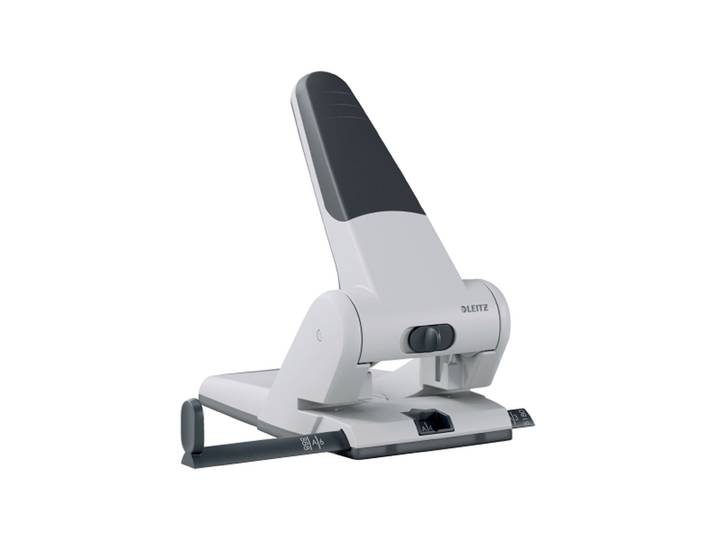 Leitz Perforateur hautes performances, 2 trous, 65 feuilles, métal, aluminium, gris