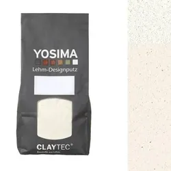 CLAYTEC YOSIMA Lehm-Designputz Magnolien-Weiss JA - 2 kg Beutel