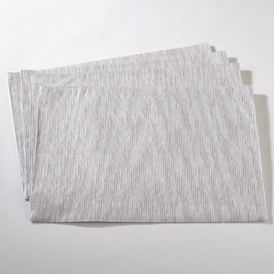 Saro Lifestyle Woven Metallic Fused Design Placemat Set