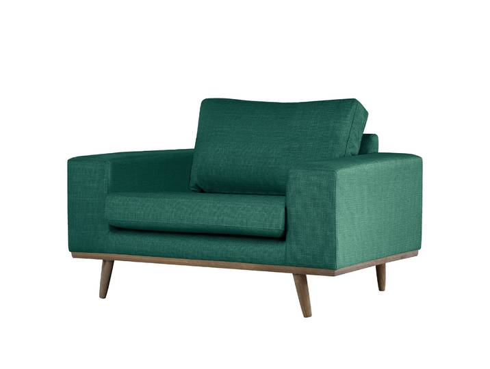 Fauteuil Vert/Vert foncé Tissu structuré Otrera 122 x 81 x 88cm