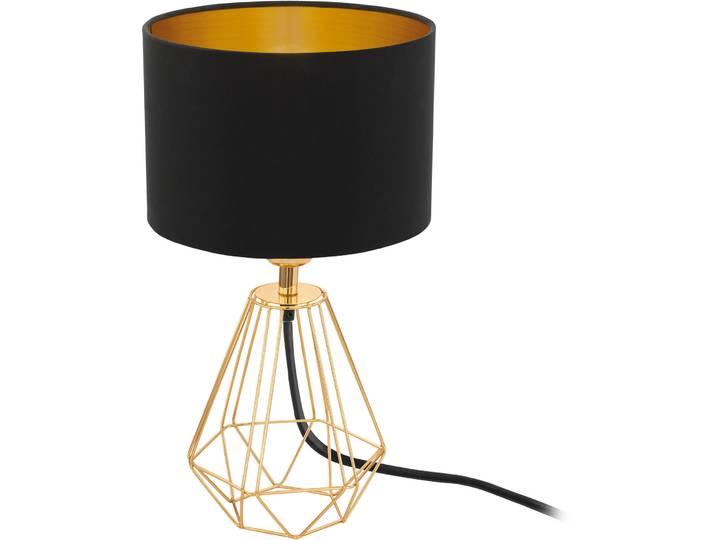 Eglo Tischlampe Carlton 2 Messing Stahl H 30.5 cm