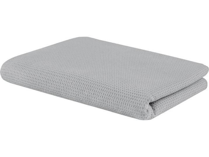 Wohndecke SETEX Waffeldecke , grau (silbergrau), B:150cm L:200cm, Baumwolle, Wohndecken, Wohndecke, aus Waffelpiqué, auch als Tagesdecke geeignet, Kuscheldecke