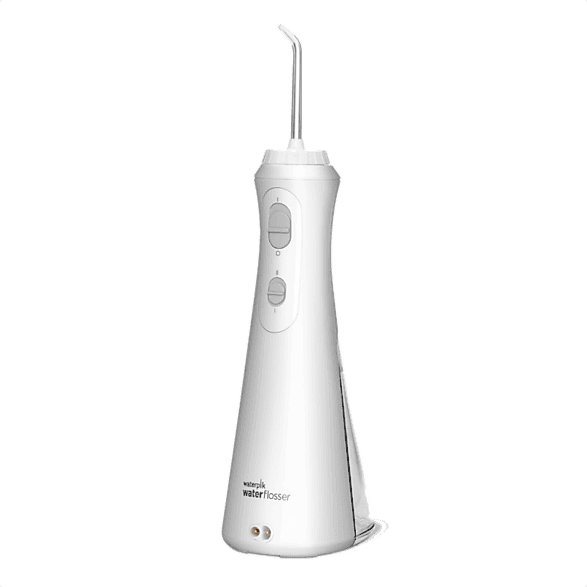 Irrigador - Waterpik WP-490, 2 niveles de presión, 45/75 psi, 1450 impulsos/min, Blanco