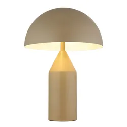 Tischlampe Nachttischleuchte Tischleuchte Wohnzimmerlampe Schlafzimmerleuchte, Metall, Kabelschalter, 2x E27 Fassungen, DxH 28x39 cm
