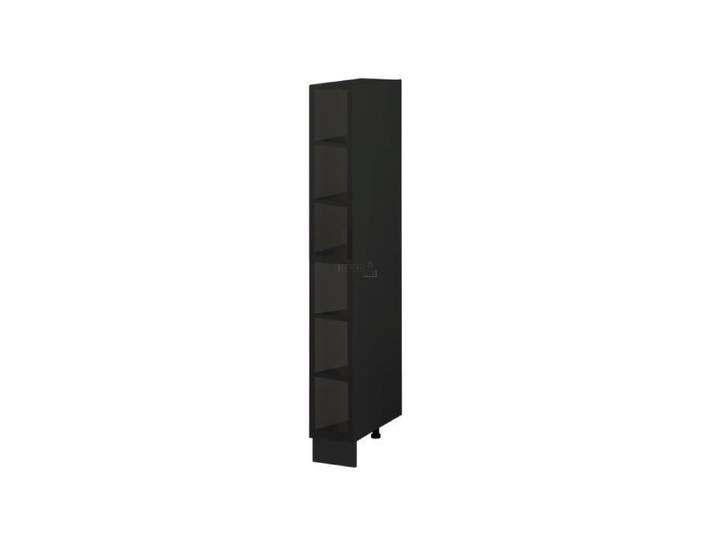 Colonne de cuisine étagère ouverte Lovia Noir Mat L 20 cm - Cuisineandcie