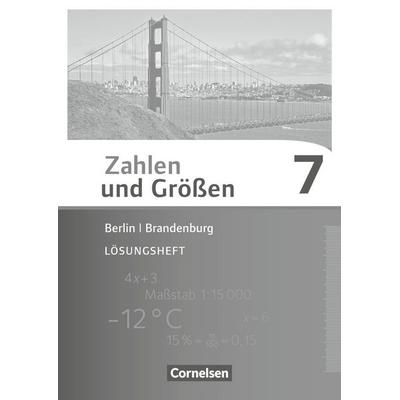 Zahlen und Größen - Berlin und Brandenburg - 7. Schuljahr, Zubehör von Ilona Gabriel,Ines Knospe,Udo Wennekers,Martina Verhoeven, Cornelsen Verlag,