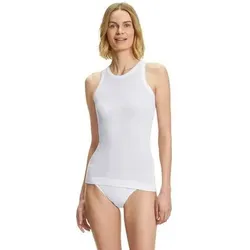 FALKE Damen Unterhemden o.Arm Da UL C Top Regular, Größe M in Weiß 2860