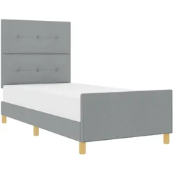 vidaXL, Bett, Gepolstertes Bettgestell (100 x 200 cm)