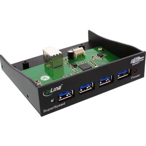 InLine 4x USB 3.0 Frontpanel für 3,5" (33395B)