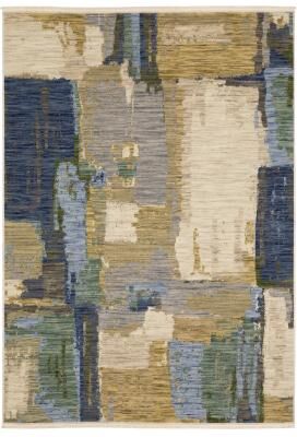 Style Haven Shiloh Abstract Palette Blue/Green Wool Blend Area Rug