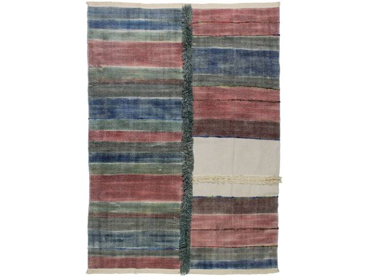 Teppich Levend multicolor Streifen Baumwolle 180 x 120 cm