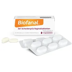 BIOFANAL bei Scheidenpilz 100 000 I.E. Vaginaltab. 12 St