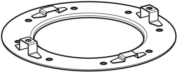 Befestigungsflansch 242760001 Dachwassereinlauf 14l/s, zu Geberit Pluvia