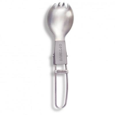 Optimus - Titanium faltbarer Spork grau/weiß