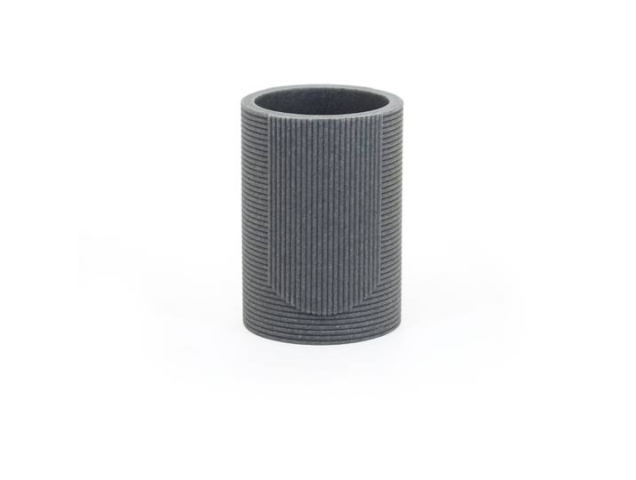 Zahnbecher Rio grau Polyresin B 7.8 cm H 10.5 cm