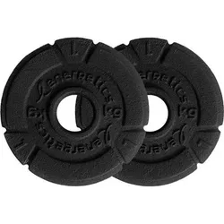 ENERGETICS Hantelscheiben 0,5kg - 5kg, Größe 2X5,0 in Schwarz Schwarz