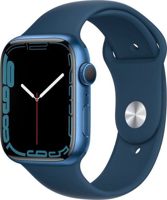 Apple Watch Series 7 Aluminium 41 mm (2021)   GPS   blue   Abyss Blue Sport Band - Refurbished