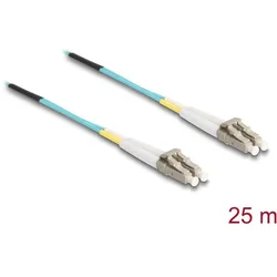 Delock Kabel Lichtwellenleiter LC Duplex Multimode OM3 25 m (25 m), Netzwerkkabel