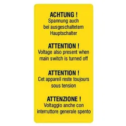 PROTEC Maschinenschild Achtung PMSSH (10 Stk.)