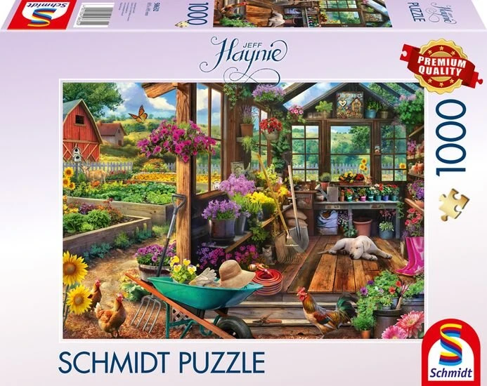Schmidt Spiele Jeff Haynie: Gartenhaus (1000 Teile)