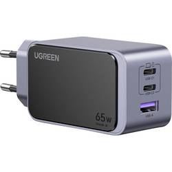 UGREEN Nexode S Ladeadapter 65 W 2x USB-C®, 1x USB-A USB PD 3.0, Fast Charge Grau Innenbereich GaN 35042