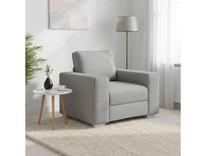 Stoffsofa Wolkengrau 100 cm Moderner Sessel Breite Armlehnen,atmungsaktives Design,weicher Sitz,langlebig,wohnzimmer