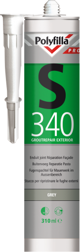 Polyfilla Pro S340 Buitenvoeg Reparatiepasta - Grey